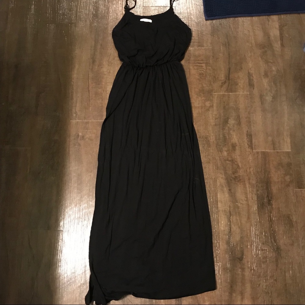 Black maxi dress